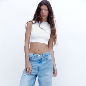 ZARA Cropped Knit Top